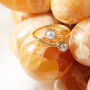 Pearl Gold And Silver Adjustable Stacking Ring, thumbnail 5 of 10