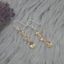 Citrine Teardrop Dangle Earrings: 925 Silver, thumbnail 6 of 9