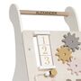 Personalised Wooden Pastel Cream Activity Walker Toy, thumbnail 3 of 3