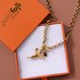 Angel Cherub Pendant Necklace Garnet, thumbnail 3 of 11