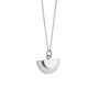 Half Moon Pendant Necklace Sterling Silver, thumbnail 1 of 2