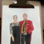 Personalised Couple Portrait In Watercolour, thumbnail 5 of 7