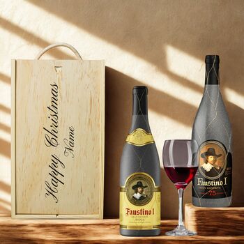 Personalised Faustino Spanish Rioja Red Wine Gift Set For All Occasions, 4 of 11