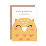 Cute Kawaii Owl Best Mum Ever Mother's Day Card, thumbnail 2 of 4