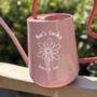 Personalised Wavey Pink Watering Can, thumbnail 3 of 6