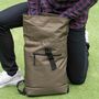 Personalised Initials Recycled Rolled Top Backpack, thumbnail 6 of 9