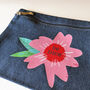 Denim Heart Make Up Bag, thumbnail 3 of 4