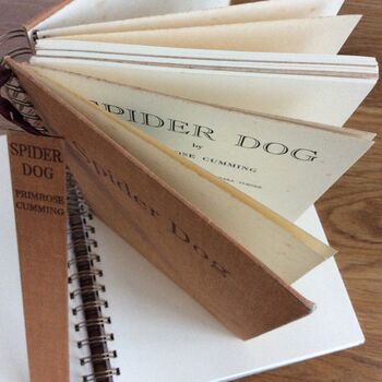 'Spider Dog' Upcycled Notebook, 4 of 4