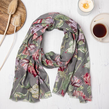 Thistle Floral Scarf, 3 of 5