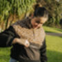 Black Teddy Borg Leopard Print Jacket, thumbnail 7 of 7