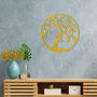 Round Wooden Tree Of Life Home Room Wall Art, thumbnail 9 of 12