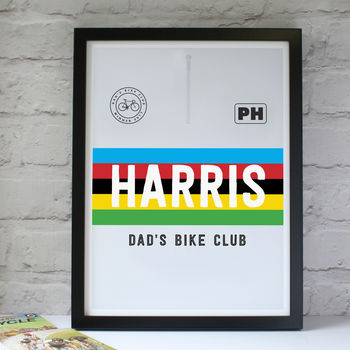 Personalised Cycling Jersey Print, 4 of 9