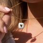 White Heart Locket Necklace, Silver Or Gold, thumbnail 2 of 10