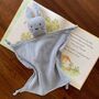 Personalised Organic Cotton Easter Bunny Baby Comforter, thumbnail 6 of 12