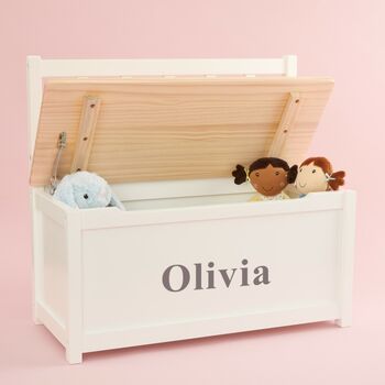 Personalised Toy Box And Bench, 2 of 3