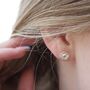 Sterling Silver Daisy Stud Earrings, thumbnail 1 of 4