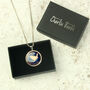 Personalised 70th Or 80th Birthday Enamelled Farthing Necklace, thumbnail 3 of 7