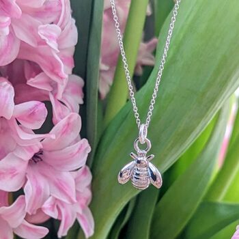 The Bee Accent Sterling Silver Necklace, 2 of 4