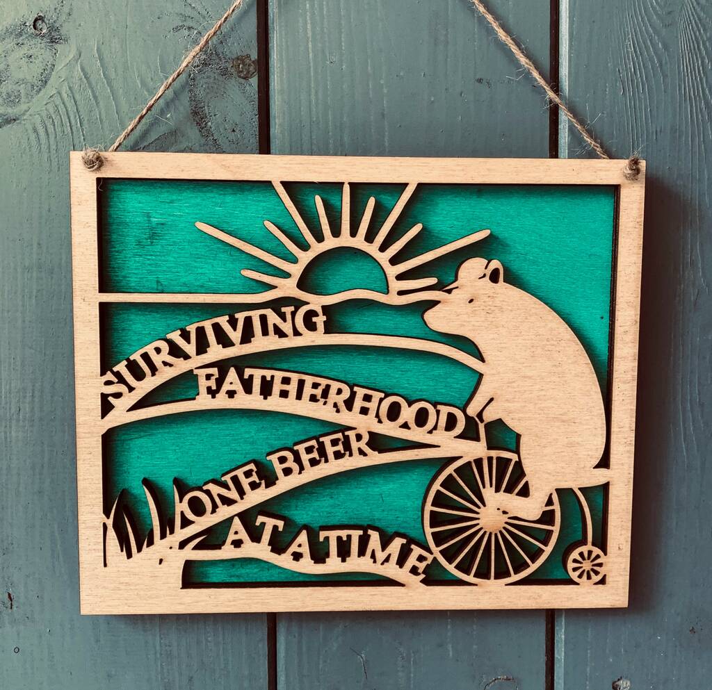 Funny Fatherhood Quote Plaque Thoughtful Gift For Dad, 1 of 3