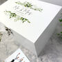 Personalised Luxury White Botanical Wedding Keepsake Box, thumbnail 3 of 8