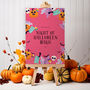 Pink Pumpkin Halloween Sign, thumbnail 9 of 11