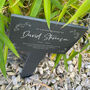 Personalised Large Wreath Memorial Slate Plant Marker, thumbnail 3 of 8