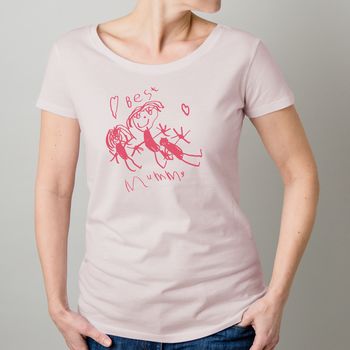 Woman's T Shirt Printed With Your Child's Drawing, 5 of 7