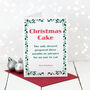 Funny Christmas Card, Christmas Cake Fail, thumbnail 1 of 3