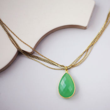 Green Gemstone Necklace, 2 of 5