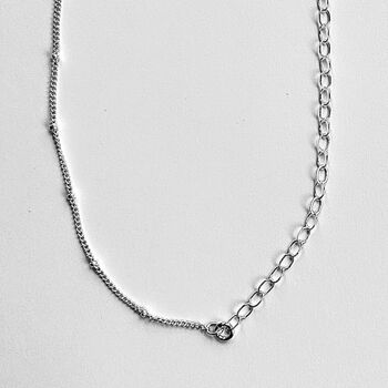 Sterling Silver Long Layer Interwoven Chain, 8 of 10