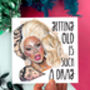 Ru Paul Birthday Card Drag Queen Funny Card, thumbnail 1 of 4