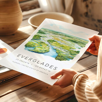 Travel Landmark Poster Of Florida Everglades, 4 of 7