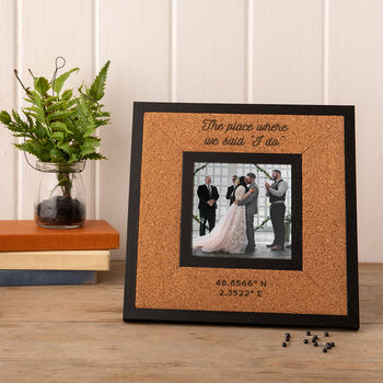 Personalised 'Where We Said I Do' Wedding Photo Frame, 3 of 8