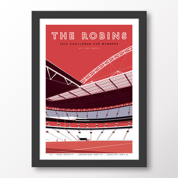 Hull Kr The Robins Wembley 2025 Poster, 6 of 6