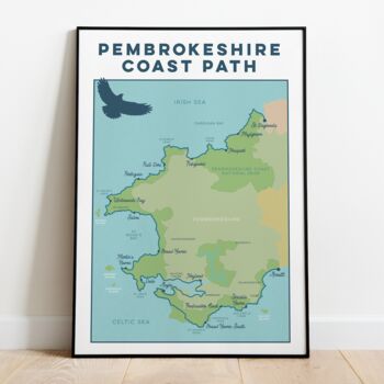Pembrokeshire Art Print – Coast Path Map, 7 of 12