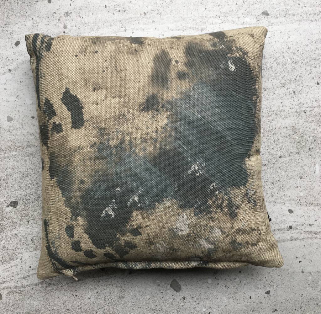 Abstract No Three Linen Cushion, 1 of 7