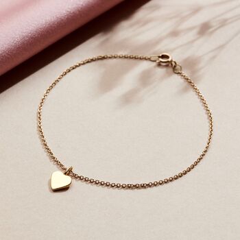 Personalised Initial Heart Charm Bracelet, 9 of 12