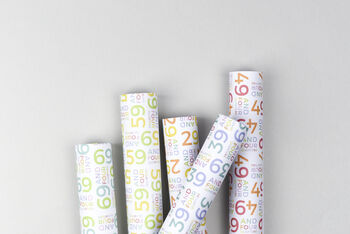 30th Birthday Wrapping Paper Set, 5 of 10