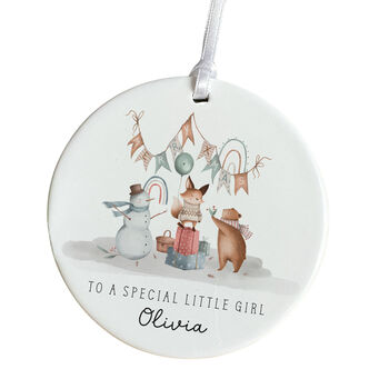 Personalised Christmas Ornament Gift For Little Girl, 3 of 7