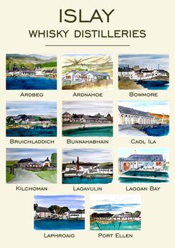 Islay Distilleries Print, 2 of 7