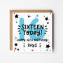 Ages 10 To 18 Blue Birthday Card, thumbnail 6 of 9