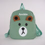 Personalised Canvas Teddy Bag Mint Green, thumbnail 1 of 2