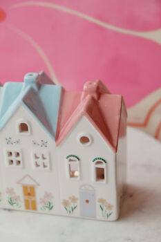 Cottagecore Pastel House Incense Burner Tealight Holder, 5 of 6