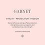 January Birthstone Garnet Gold Plated Huggie Hoop Earrings, thumbnail 8 of 11