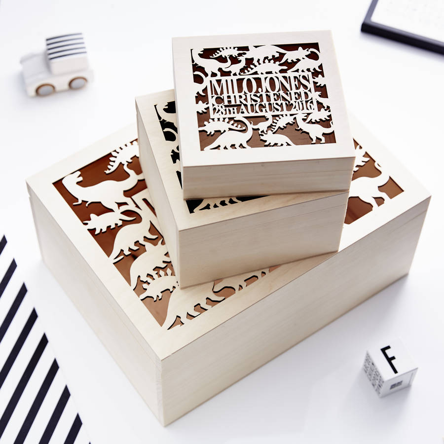 Dinosaur Personalised Storage Box By Sophia Victoria Joy