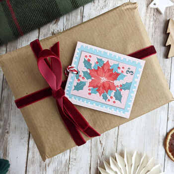 Festive Retro Stamps Gift Tags, 7 of 10