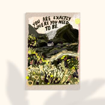 'Exactly' Motivational Quote Nature Inspired Calming Print, 2 of 3