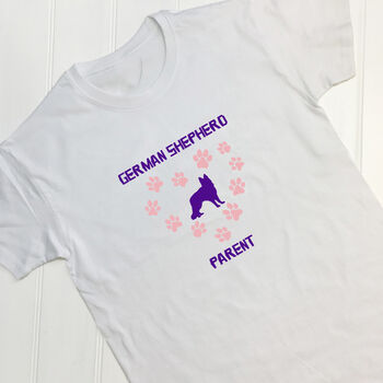Personalised Adults German Shepherd Dog T Shirt, 3 of 10
