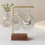 Statement Multi Hoop Drop Earrings, thumbnail 2 of 4