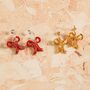 Bow Hoop Earrings – Christmas Jewellery Gift, thumbnail 3 of 4